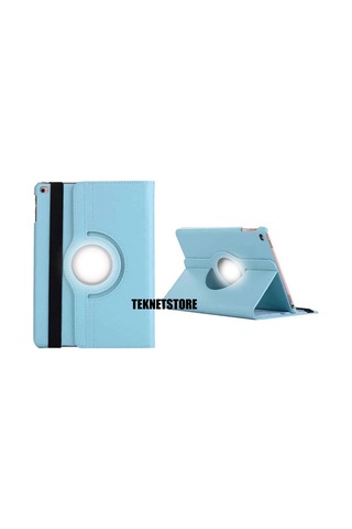 Apple Uyumlu iPad, 9. Nesil 2021 10.2 Inç Tablet Standlı 360 Dönebilen Deri Kılıf Leather Case Tam Kılıf