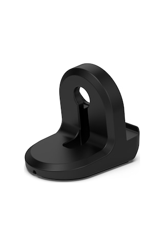 Huami Amazfit Active / Bip 5 / Bip 3 İçin Şarj Standı Silikon Şarj Tabanı Tutucu Kablo Dahil Değildir - Siyah