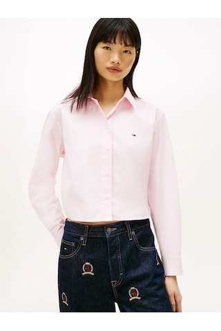 Tommy Hilfiger Tjw Kısa Rahat Kesim Kadın Pembe Gömlek Dw0dw22078tog Pembe
