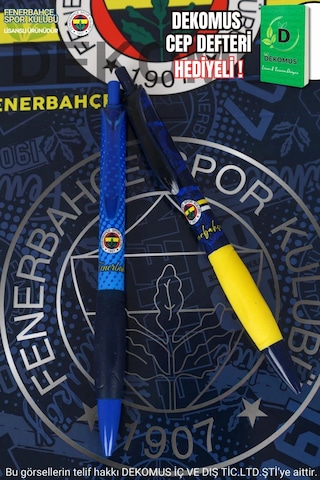 "dekomus Cep Defteri Hediyeli" Yeni Sezon Lisanslı Fenerbahçe Comfort Versatil Uçlu Kalem 0,7 Mm