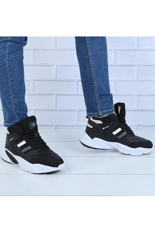 M.P 2635 Basketbol Ayakkabı Siyah Beyaz Siyah