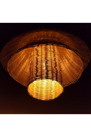 Sun Flower 3'Lü Doğal Rattan Sarkıt 50Cm