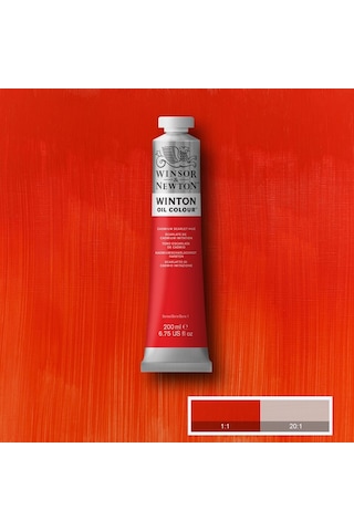 Winsor Newton Winton Yağlı Boya 200 ML - N:107 Cadmium Scarlet Hue