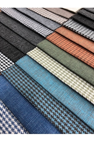 Enesar Home Antrasit Keten Döşemelik Kumaş Premium Dokuma 109 100 x 140 cm