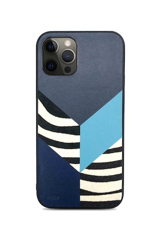 Kajsa Apple Uyumlu iPhone 12 Pro Max Kılıf Kajsa Glamorous Serisi Zebra Combo Kapak ZORE-218994