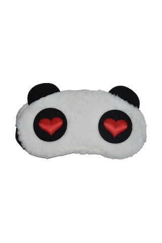 Panda Uyku Bandı Kırmızı Kalp