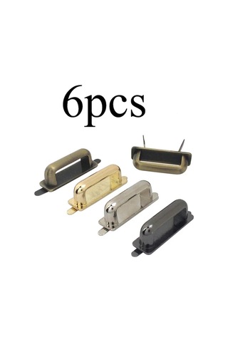 Fochsia 6lı Bronz Rengi Metal Çapa Köprü Askı Kanca Bağlantı Deri El İşi Çanta Aksesuarı