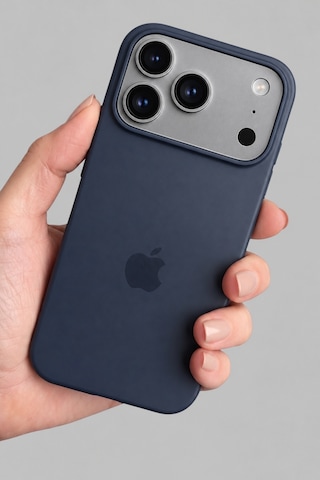 Apple iPhone 17-18 Pro Uyumlu Kılıf Logolu Lansman Soft Yumuşak Içi Kadife Silikon Kapak Lacivert Renk