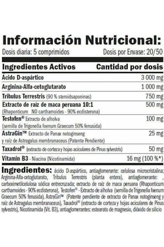 AMIX Testo Booster F-200-100 Tab- Daa+Testofen+Tribulus Provides Strength Energy Immune System