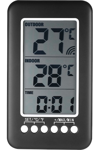 Tenfowee Kablosuz İç/dış Sıcaklık Saati - Büyük Lcd Ekranlı, Duvar & Masa Üstü Kullanım İçin