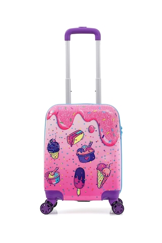 Gedox Kids Pembe Dondurma Mavi İce Cream Desenli Kız Çocuk Valizi 152.02 Pembe Dondurma Mavi İce Cream