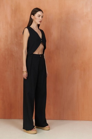 Mai Collection Mai Studios Co. Montana Siyah Yelek Pantolon Takım Siyah