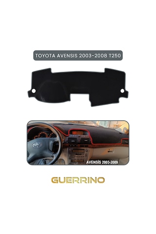 Toyota Avensis 2003-2008 T250torpido Koruma Halısı Gri Kenar