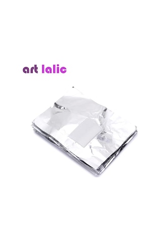 100 Adet Tırnak Sanat Kaldırma Alüminyum Folyo Akrilik Jel Cila Temizleme Sarar Manikür Aracı Kapalı Islatın