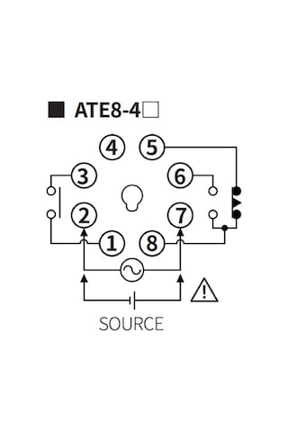 Autonics Ate8-41 ,48x48mm 24v..220vac/dc Kontak-2a2k Yuvarlak-8-pin Zaman Röle