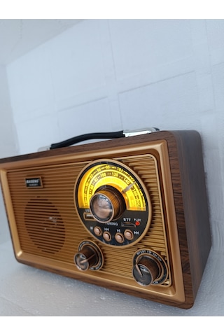Speaker Fm Radyo Bluetooth Hoparlör Mp3 Çalar Usb Tf Aux Ses Bombası Kablosouz Hoparlör - Metalik- T
