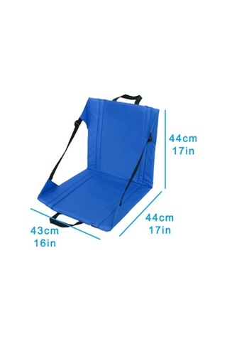 Prestigegoods Çok Dayanıklı Piknik Standı Koltuk Minderi, Katlanır, Neme & Kirli Aşınmaya Dayanıklı, 44x43x44 Cm, Siyah/kırmızı/mavi, Kamp & Yarışma Kırmızı