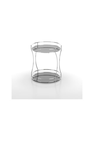 Teknotel 2 Katlı Kozmetik Takı Aksesuar Standı Krom Eg213