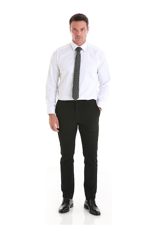 Hatemoğlu Beyaz Klasik Fit Düz 100% Pamuk Slim Yaka Uzun Kollu Saten Gömlek 24d190000036 001 Beyaz