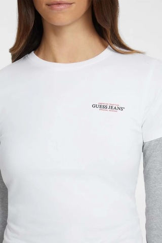 Guess Kadın T-shırt W4yı02j1314-g011 Beyaz