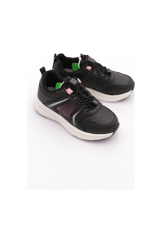 Pepino 2081 Çocuk Filet Spor Ayakkabı Beyaz Siyah Pembe