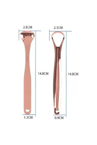 Kutulu Bakır Dil Sıyırıcı 2'li