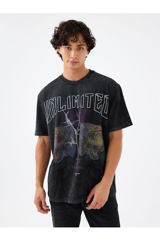 LOFT Loose Fit Erkek Tshirt K.kol Lf2040831 Q1.v1 Antrasit