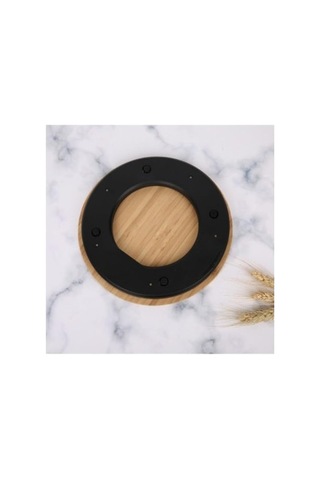 Bambu Ahşap Mutfak Terazisi, Dijital Ekran, 20x20 Cm, Gram/lbs/ons Çok Renkli