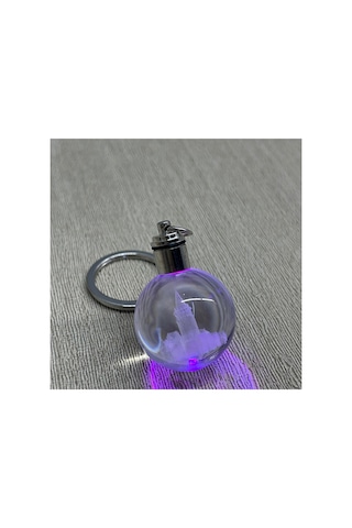 10 Adet Ledli Kristal Anahtarlık Galata Kulesi Tasarımı, Dekoratif Çanta Süsü, Keychain Key Ring