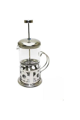 Çelik Kulplu Cam French Press - 350 Ml Sarı