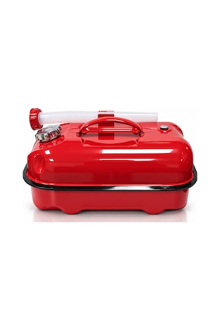 Wekstrom Germany 11 Litre Metal Yakıt Bidonu 1 Mm Sac, Genleşme Kapaklı, Benzin Mazot Yağ İçin, Kırmızı