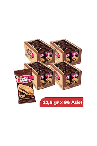 Eti Kakaolu Fındık Kremalı Petibör Bisküvi 22,5 Gr X 96 Adet
