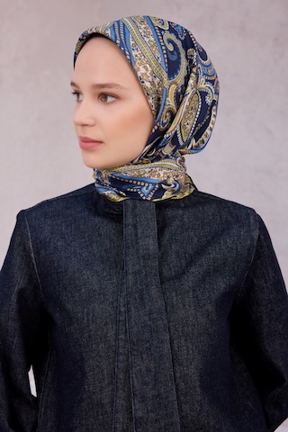 BELLİ İpek Twill Eşarp 4202d01 Lacivert - 83