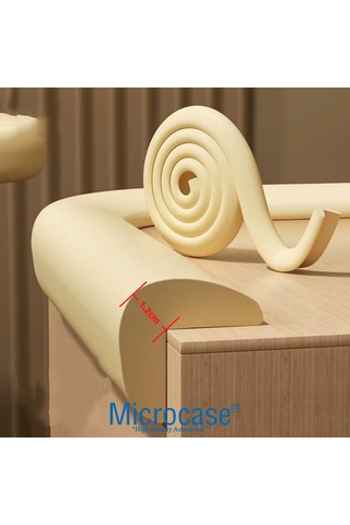 Microcase Sarmal Sünger Bebek Ve Çocuk Köşe Kenar Koruyucu Kesilebilir 200 Cm - Al5236 Siyah