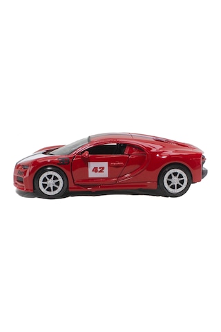 Oyuncak Araba Metal Bugatti Çek Bırak 12 Cm Kırmızı