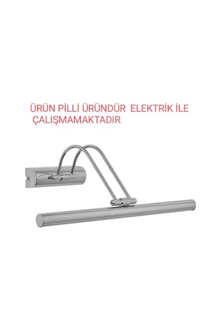 Krom 35cm Pilli Flüt Aplik Krom