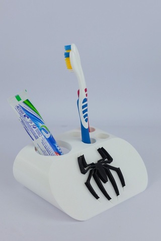 Spider Man - Dekoratif Diş Fırçalık Beyaz