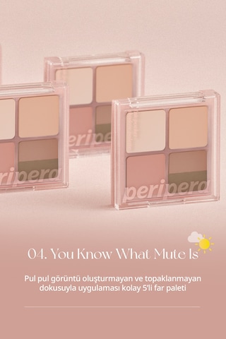 Mat, Parıltılı Tonlarda 5'li Far Paleti Perıpera Ink Pocket Shadow Palette 04 You Know What Mute Is 78860807