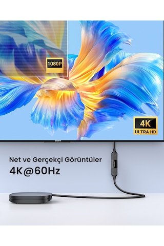 Ugreen Hdmı Birleştirme Uzatma Aparatı 4k/60hz, Siyah, 20107