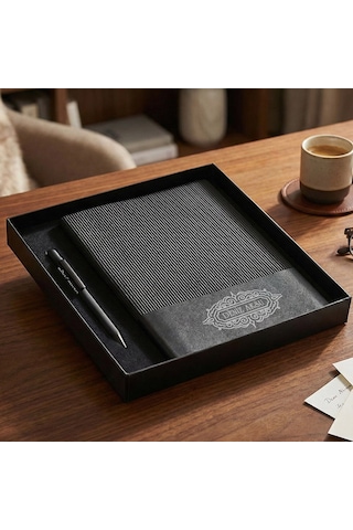 Bk Gift Kişiye Özel İsimli Defter Kalem Seti -7, Hediye Kutulu Premium Not Defteri Seti, Kurumsal Promosyon Seti Kobitmeyencom36373 Bk Gift
