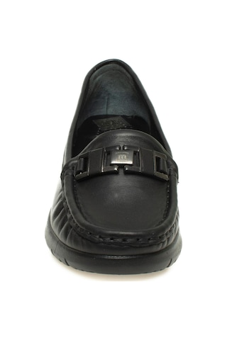 Mammamia D24ya-685 Kadın Deri Loafer Ayakkabı D24YA-685-R7307 Siyah