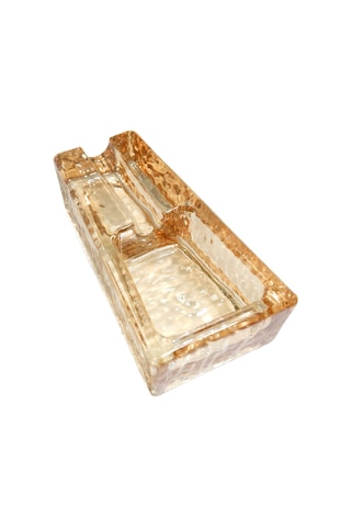 Premiumquality Gold Şeffaf Kristal Tekli Puro Küllüğü - Tr9754