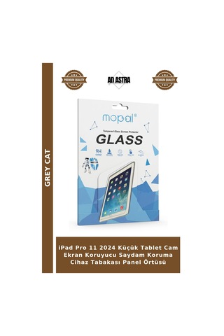 Apple iPad Uyumlu Pro 11 2024 Küçük Tablet Cam Ekran Koruyucu Saydam Koruma Cihaz Tabakası Panel Örtüsü