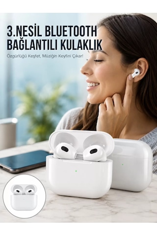 Hepsi 3.nesil İos Android Uyumlu Bluetooth 5.0 Beyaz Çhassasiyet Cevaplama Yeni Nesil Najmaddin