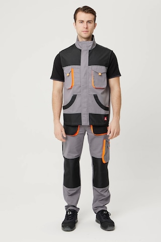 Alaska İş Ve Outdoor Yelek Fonksiyonel Tasarım, Dayanıklı Ve Nefes Alabilir Gri-siyah-turuncu