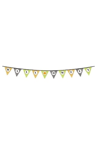 Znv Zenvia Mey İthalat Cadılar Bayramı Kabak Temalı Halloween Yazılı Banner Süs Flama 3 Metre Znv2025 Cmn
