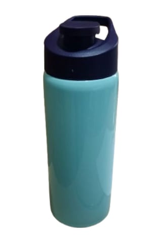 600 Ml Paslanmaz Çelik Spor Kapak Su Matarası Okul Outdoor Bpa İçermez - Turkuaz Turkuaz