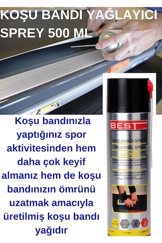 500ml - Koşu Bandı Aşınma Önleyici Dayanıklı Formül Silikon Sprey Yüksek Yağlama