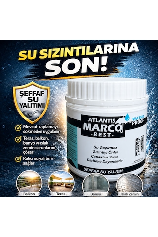 Şeffaf Su Yalıtım Malzemesi 1 Kg Su Sızıntı Önleyici Izolasyon