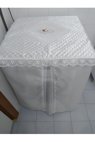 ÇAMAŞIR VE KURUTMA MAKİNESİ ÖRTÜSÜ SATEN KUMAŞ